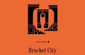 The Bracket City logo, featuring old Grecian columns
